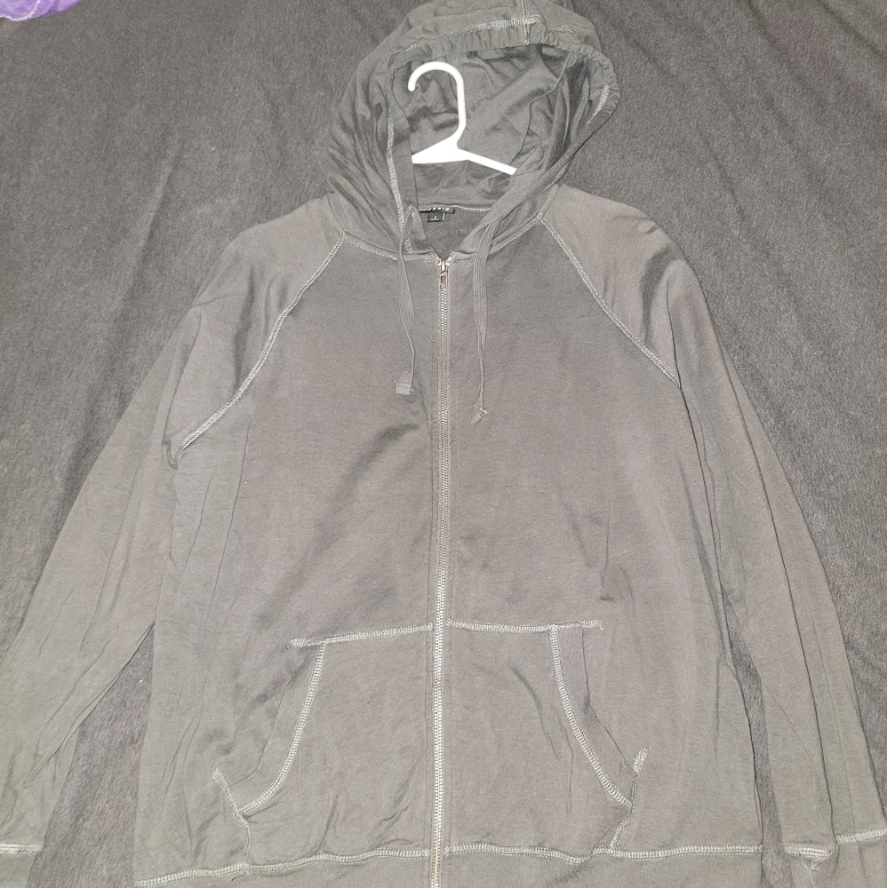 Torrid Zip Front Hoodie - XL - Grey